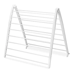 Uscator de rufe pliabil compact 16 suporturi 165 x 68 cm alb