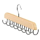 Umeras din lemn si otel cu 14 carlige rotative pentru curele 37 cm x 14 cm Umeras din lemn si otel cu 14 carlige rotative pentru curele 37 cm x 14 cm