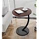 Masuta rotunda pentru cafea MDF cu metal 40 x 62.5 cm maro cu negru Masuta rotunda pentru cafea MDF cu metal 40 x 62.5 cm maro cu negru