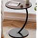 Masuta rotunda pentru cafea MDF cu metal 40 x 62.5 cm maro cu negru Masuta rotunda pentru cafea MDF cu metal 40 x 62.5 cm maro cu negru