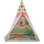 Cort de joaca cu salteluta de activitati 2in1 Happy Space