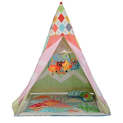 Cort de joaca cu salteluta de activitati 2in1 Happy Space
