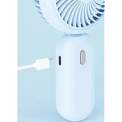 Ventilator de mana portabil cu display de mare viteza incarcare USB Ventilator de mana portabil cu display de mare viteza incarcare USB