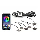 Kit lumini auto cu LED RGB 12V 6 capete grila masca control prin aplicatie telefon diverse jocuri de lumini sau lumina continua Kit lumini auto cu LED RGB 12V 6 capete grila masca control prin aplicatie telefon diverse jocuri de lumini sau lumina continua