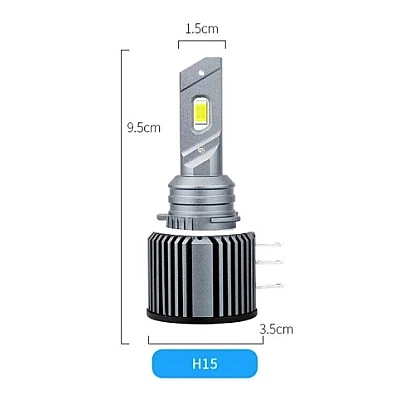 Set 2 becuri LED H15 Canbus 120W 12000LM fara eroare lumina alb rece Set 2 becuri LED H15 Canbus 120W 12000LM fara eroare lumina alb rece