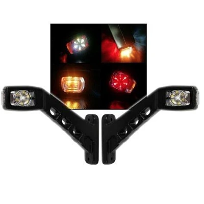 Set 2 lampi gabarit LED lumini de marcare pentru camioane tractoare remorci rulote 24V Set 2 lampi gabarit LED lumini de marcare pentru camioane tractoare remorci rulote 24V