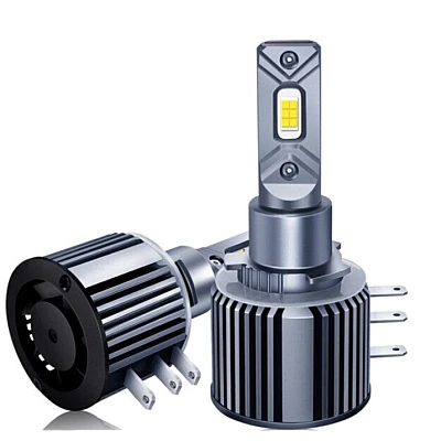 Set 2 becuri LED auto V68 H15 putere 120W 12000LM 6000K Set 2 becuri LED auto V68 H15 putere 120W 12000LM 6000K