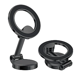 Suport magnetic auto rotativ la 360 grade cu baza rotunda pliabil 