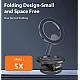 Suport magnetic auto rotativ la 360 grade cu baza rotunda pliabil Suport magnetic auto rotativ la 360 grade cu baza rotunda pliabil