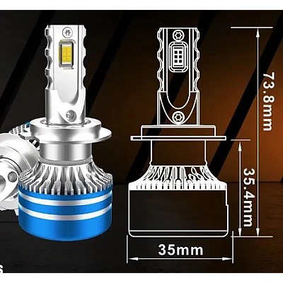Set de 2 Becuri LED Auto D01 Canbus H1 de 175W 24000LM Set de 2 Becuri LED Auto D01 Canbus H1 de 175W 24000LM