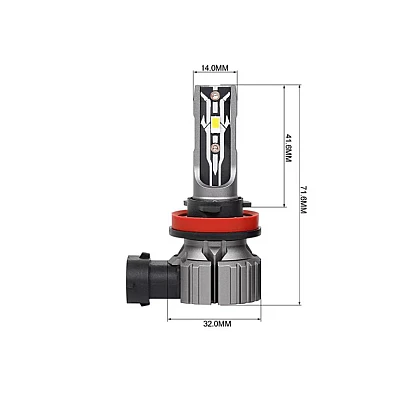 Set 2 Becuri LED auto E2 H1 100W 15000 lumeni Set 2 Becuri LED auto E2 H1 100W 15000 lumeni