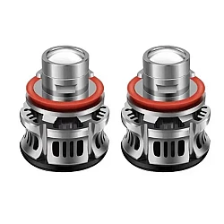 Set 2 becuri V6 auto LED H11 de 100W 6000k lumina alb rece si flux luminos