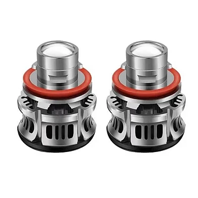 Set 2 becuri V6 auto LED H11 de 100W 6000k lumina alb rece si flux luminos Set 2 becuri V6 auto LED H11 de 100W 6000k lumina alb rece si flux luminos