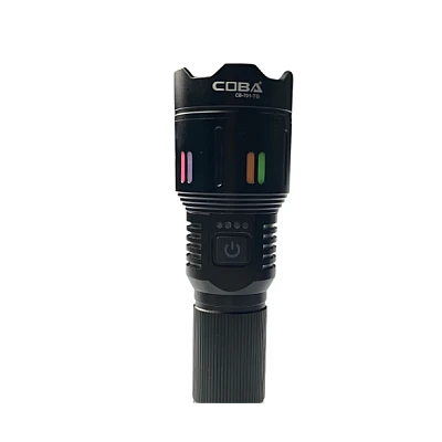 Lanterna LED din aluminiu COBA CB 701 cu baterie 9800mAh incarcare USB Type C 5 moduri de iluminare Lanterna LED din aluminiu COBA CB 701 cu baterie 9800mAh incarcare USB Type C 5 moduri de iluminare