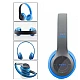 Casti wireless P47 Albastru wireless cu Bluetooth si microfon Casti wireless P47 Albastru wireless cu Bluetooth si microfon