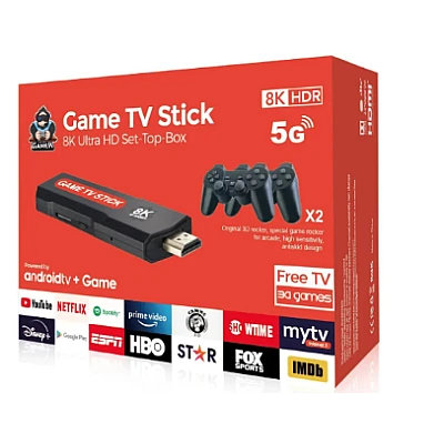 Consola Game TV Stick iesire 8K HDR dimensiune compacta Q9 64 GB Consola Game TV Stick iesire 8K HDR dimensiune compacta Q9 64 GB