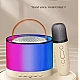 Boxa rotunda de karaoke portabila cu 2 microfoane wireless player muzical CH Boxa rotunda de karaoke portabila cu 2 microfoane wireless player muzical CH