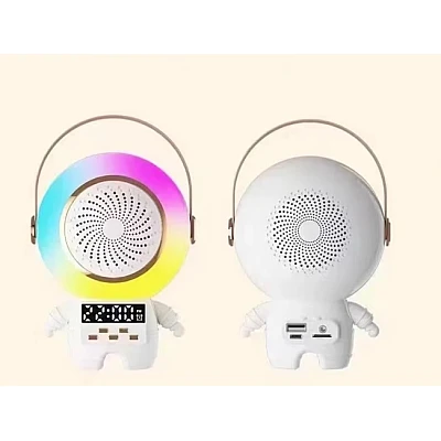 Mini boxa portabila Bluetooth cu 1 microfon wireless pentru copii statie Karaoke model Astronaut Mini boxa portabila Bluetooth cu 1 microfon wireless pentru copii statie Karaoke model Astronaut