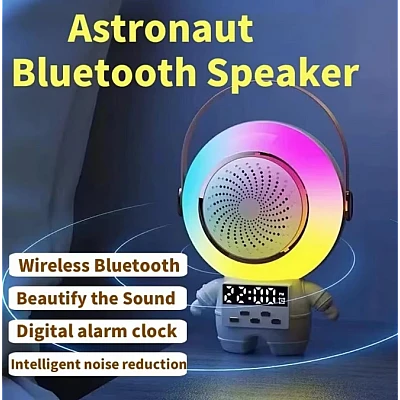 Mini boxa portabila Bluetooth cu 1 microfon wireless pentru copii statie Karaoke model Astronaut Mini boxa portabila Bluetooth cu 1 microfon wireless pentru copii statie Karaoke model Astronaut