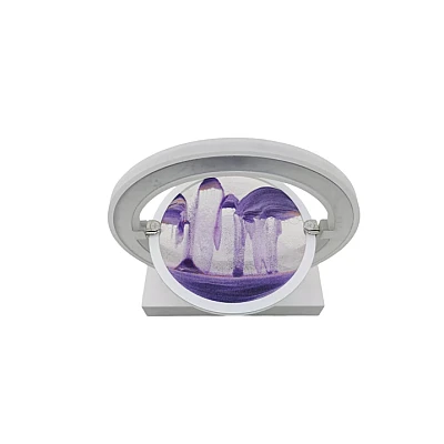 Lampa decorativa pentru birou cu LED multicolor tip tablou cu nisip miscator 3D clepsidra rotativa Lampa decorativa pentru birou cu LED multicolor tip tablou cu nisip miscator 3D clepsidra rotativa