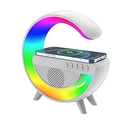 Boxa multifunctionala G500 3 in 1 lampa LED RGB smart bluetooth incarcator telefon wireless lumina RGB Boxa multifunctionala G500 3 in 1 lampa LED RGB smart bluetooth incarcator telefon wireless lumina RGB