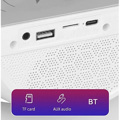 Boxa multifunctionala G500 3 in 1 lampa LED RGB smart bluetooth incarcator telefon wireless lumina RGB Boxa multifunctionala G500 3 in 1 lampa LED RGB smart bluetooth incarcator telefon wireless lumina RGB