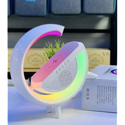 Boxa multifunctionala G500 3 in 1 lampa LED RGB smart bluetooth incarcator telefon wireless lumina RGB Boxa multifunctionala G500 3 in 1 lampa LED RGB smart bluetooth incarcator telefon wireless lumina RGB
