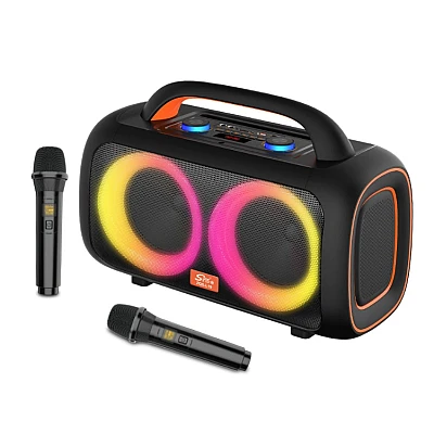 Boxa portabila karaoke ZQS L19 cu Bluetooth si 2 microfoane Boxa portabila karaoke ZQS L19 cu Bluetooth si 2 microfoane