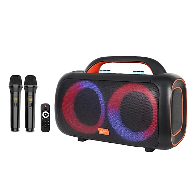 Boxa portabila karaoke ZQS L19 cu Bluetooth si 2 microfoane Boxa portabila karaoke ZQS L19 cu Bluetooth si 2 microfoane