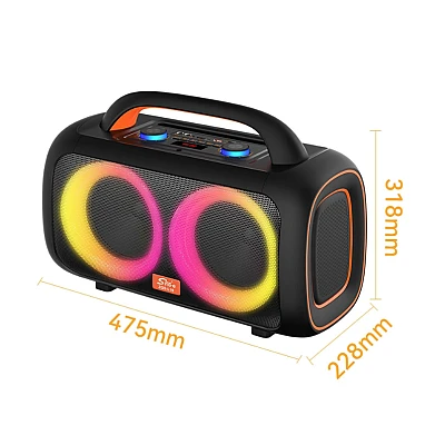 Boxa portabila karaoke ZQS L19 cu Bluetooth si 2 microfoane Boxa portabila karaoke ZQS L19 cu Bluetooth si 2 microfoane