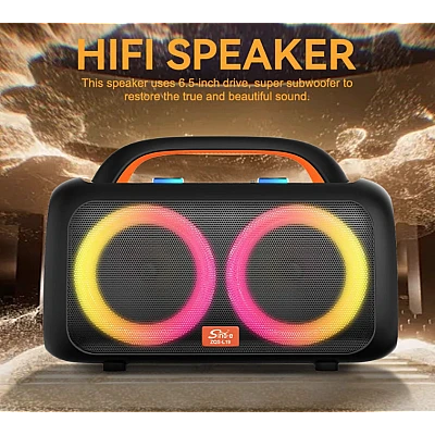 Boxa portabila karaoke ZQS L19 cu Bluetooth si 2 microfoane Boxa portabila karaoke ZQS L19 cu Bluetooth si 2 microfoane
