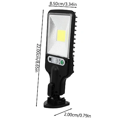 Mini proiector solar de gradina cu LED COB si senzor miscare OFF Mini proiector solar de gradina cu LED COB si senzor miscare OFF