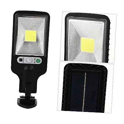 Mini proiector solar de gradina cu LED COB si senzor miscare OFF Mini proiector solar de gradina cu LED COB si senzor miscare OFF