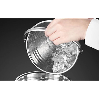 Frapiera inox penru gheata si bauturi cu manere laterale 6L tip GALEATA