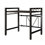 Raft metalic cuptor cu microunde etajera ajustabila Metal 4 Carlige