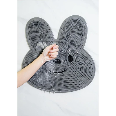 Covoras din Silicon pentru dus forma Iepuras masaj picioare curatare, 45x45 cm