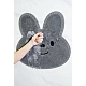 Covoras din Silicon pentru dus forma Iepuras masaj picioare curatare, 45x45 cm