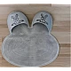 Covoras din Silicon pentru dus forma Iepuras masaj picioare curatare, 45x45 cm