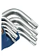 Set 9 chei imbus torx T10 T50 cu brat lung si cap sferic 1.5 - 10 mm
