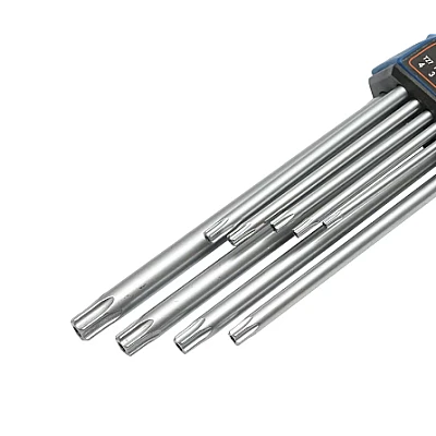 Set 9 chei imbus torx T10 T50 cu brat lung si cap sferic 1.5 - 10 mm Set 9 chei imbus torx T10 T50 cu brat lung si cap sferic 1.5 - 10 mm