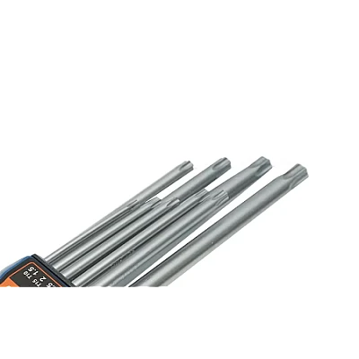 Set 9 chei imbus torx T10 T50 cu brat lung si cap sferic 1.5 - 10 mm