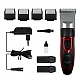Aparat de tuns Geemy 9 in 1 model GM 550 cu accesorii Rosu