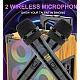 Boxa karaoke JQS 9088L de 8 x 2 inch 18000W cu led multicolor