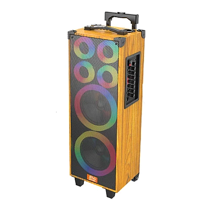Boxa karaoke JQS 9088L de 8 x 2 inch 18000W cu led multicolor
