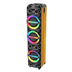 Boxa portabila mare ZQS8315 de 18000W cu 2 microfoane si telecomanda