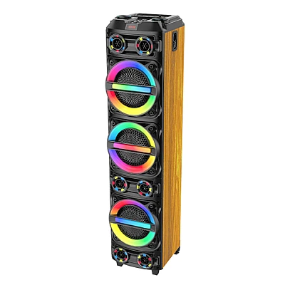 Boxa portabila mare ZQS8315 de 18000W cu 2 microfoane si telecomanda