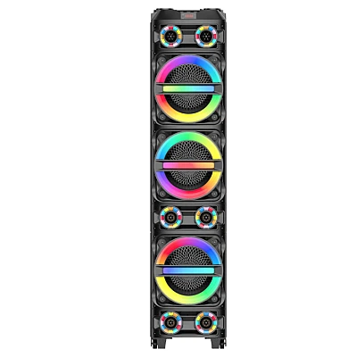 Boxa portabila mare ZQS8315 de 18000W cu 2 microfoane si telecomanda