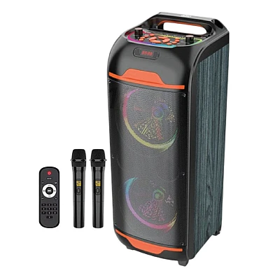 Boxa bluetooth ZQS 8248 portabila cu 2 microfoane si telecomanda Boxa bluetooth ZQS 8248 portabila cu 2 microfoane si telecomanda