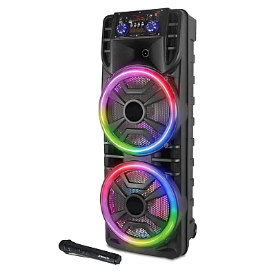Boxa portabila ZQS 12203 2 Difuzoare x 12 Inch Bluetooth 80W PMPO Subwoofer Super Bass Microfon Telecomanda Boxa portabila ZQS 12203 2 Difuzoare x 12 Inch Bluetooth 80W PMPO Subwoofer Super Bass Microfon Telecomanda