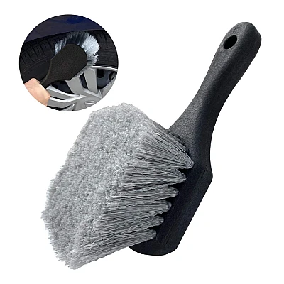 Perie pentru roti/anvelope 215 x 55 x 55 mm Gri/Negru Perie pentru roti/anvelope 215 x 55 x 55 mm Gri/Negru